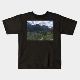 Mountain Lake in Glacier National Park Kids T-Shirt